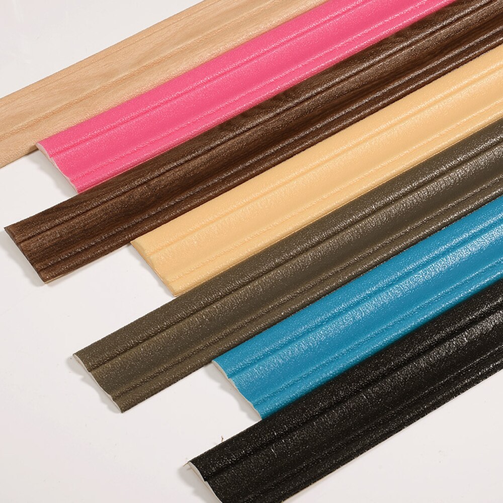 Waterproof 3D Wall Sticker Self-Adhesive Baseboard Border Stickers Frame Sticker Foot Line Stickers Bathroom Tile Waist Line