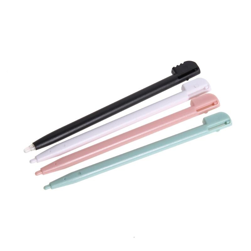 Caneta stylus para nintendo, 4 cores, toque em plástico, acessório portátil para jogo, para nintendo nds, ds lite, dsl, ndsl, 8.7cm