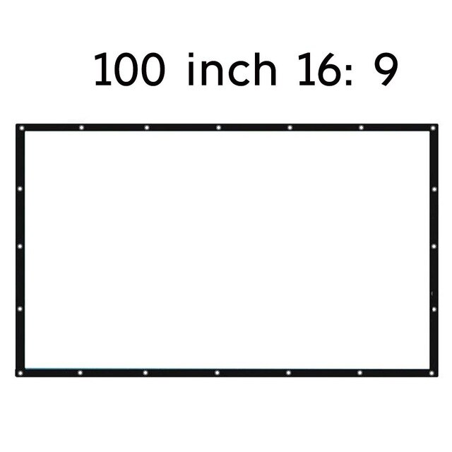 Movie Curtain Projection Screen Movie Cloth Practical Durable Portable Polyester Moisture Proof Home Shade Sail Shelter: Style 9