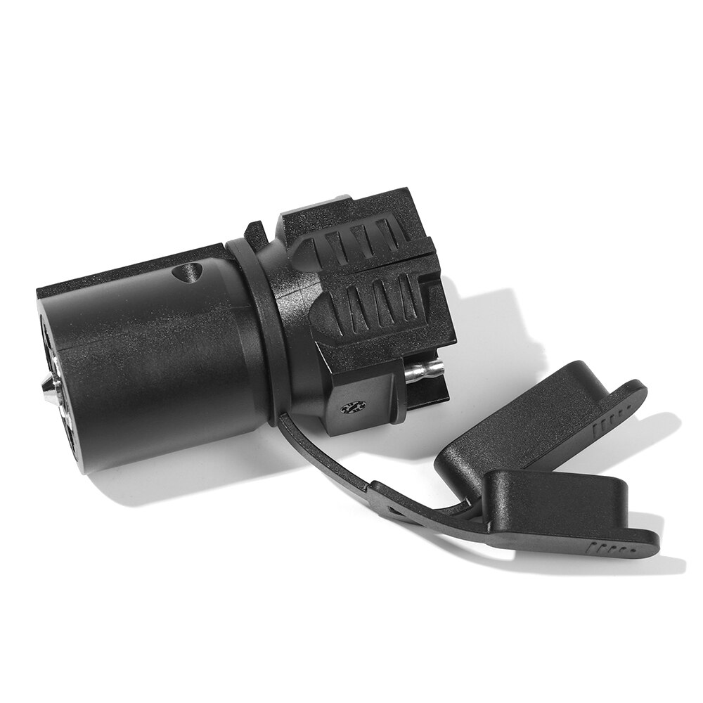Trailer Plug Adapter 7 Pin Flat Blade to 4 and 5 Round Trailer Connector 7 Way to 4 Way 5 Way 2in1 Flat Blade Plug