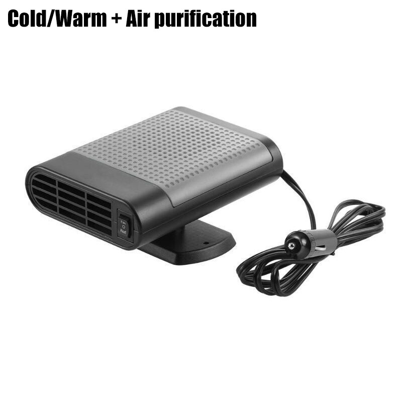 Bilvarmer bærbar bilafrimning hurtigt tåge lav defogger lastbil varmekøling ventilator bilvarmer bil 12v 24v indvendig opvarmning: Luftrensning