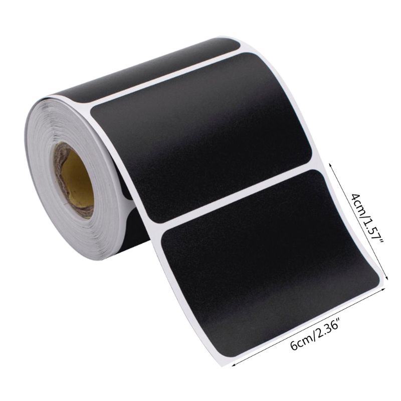 150pcs/roll Blank Chalkboard Labels Removable Sticker for Kitchen Canning Mason Spice Jars Packaging