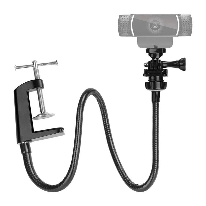 Staffa per fotocamera con morsetto a ganascia da scrivania potenziato supporto flessibile a collo di cigno per Webcam (4 K C925e C922x C922 C930e C930 C920 C615