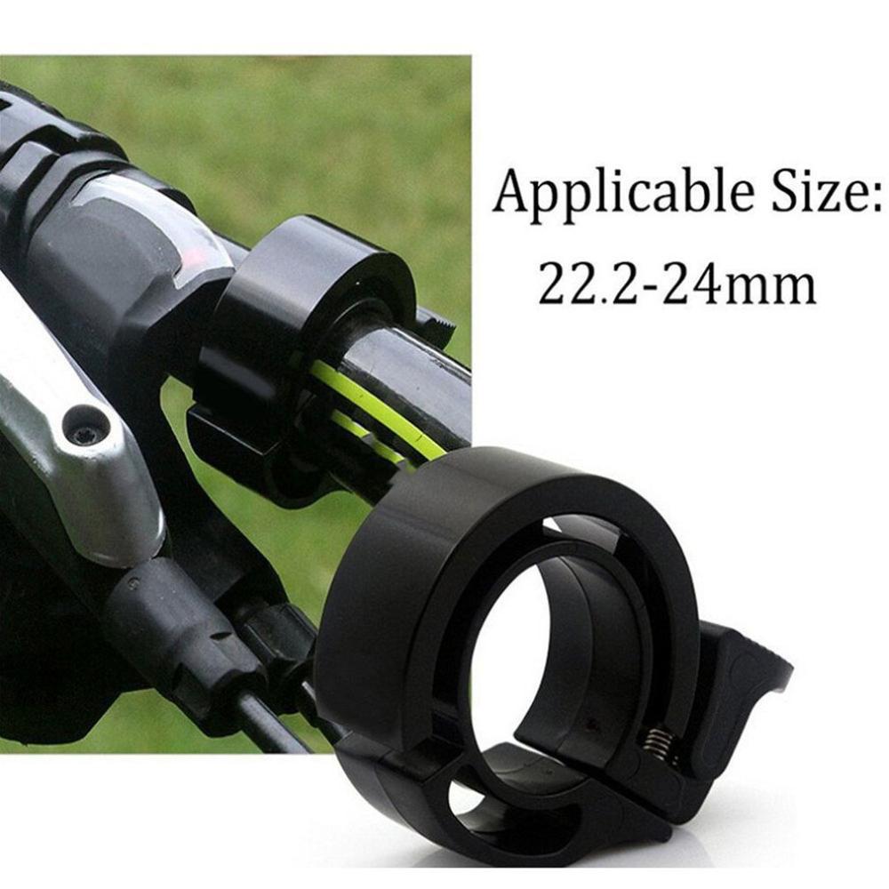 Sonnette de vélo en alliage d'aluminium de type q pour le cyclisme vtt, sonnette de vélo en alliage à 90db cornes, anneau d'alarme pour guidon de vélo