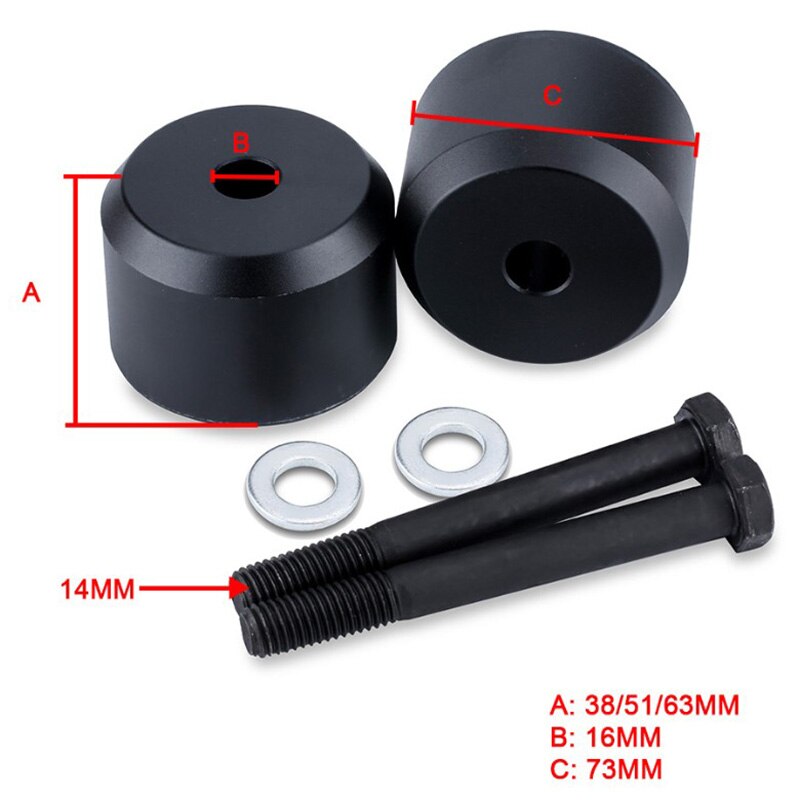 Leveling Lift Kit Black 2.5 Inch Front Leveling Lift Kit Car Accessories for Ford F250 F350 2005 SUPER DUTY 4WD