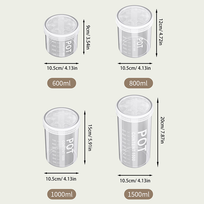 Kitchen Grains Sealed Container Transparent Snack Storage Container Anti-Moisture Cereals And Grains Sealed Storage Barrel Box