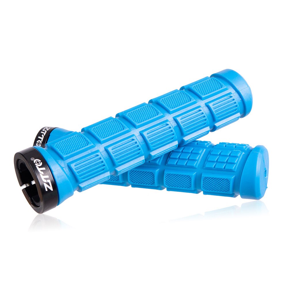 Bicycle Handle Cover Mountain Aluminum Alloy One Side Locking Rubber Handle Sleeve Cycling Equipment Lock Handle Grips