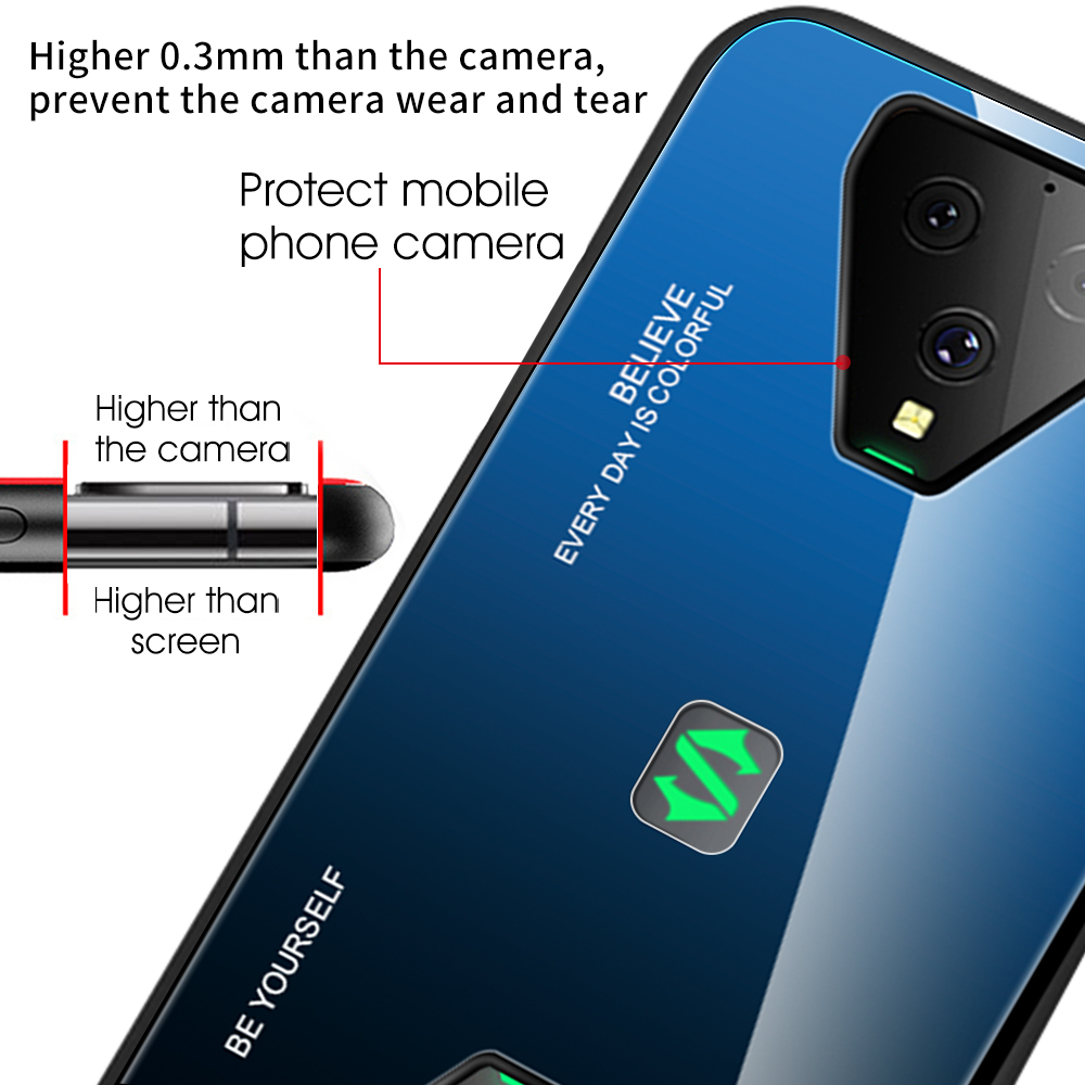 サメのデザインが施された携帯電話用の頑丈な強化ガラスカバー,携帯電話用の頑丈なケース,色は黒,サメ,4プロ,