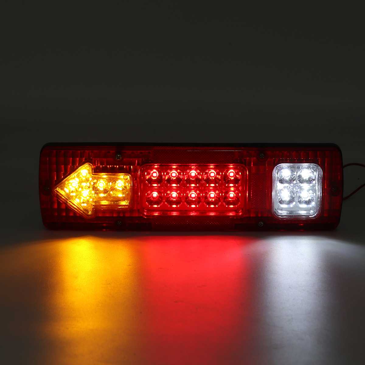 Feux arrière 12V 19 LED pour remorque de voiture, 2 pièces, feux de Stop, frein, clignotant, indicateur, feux arrière, caravanes, Bus, RV, camping-Car