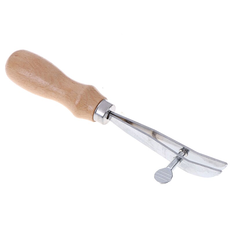 Lederen Roller Craft Tool Handgemaakt Houten Handvat, Koolstofstaal