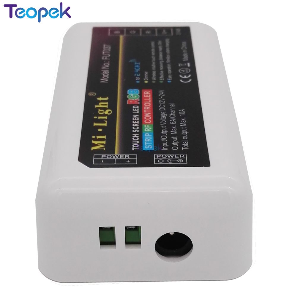 MiBoxer RGB LED Controller 12v 10a FUT037 + 2.4G Wireless 4-Zone RF Touch Remote FUT096 + WIFI Ibox2 For RGB Led Strip
