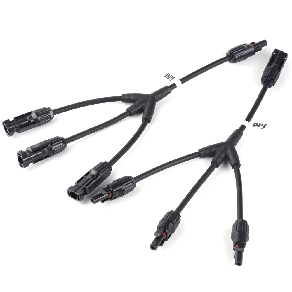 1 Paare x MC4 Stecker Y typ 3 in 1 männliche und weibliche Solar- kabel verbinden