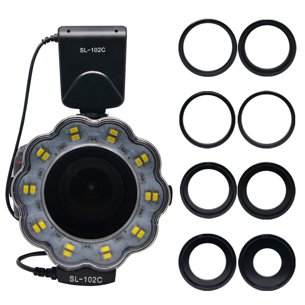 Mcoplus Macro Ring flash Speedlite voor Canon Nikon Olympus Pentax DSLR Camera D5200 D3200 D5100 D7100 1100D 70D 60D 6D 1000D