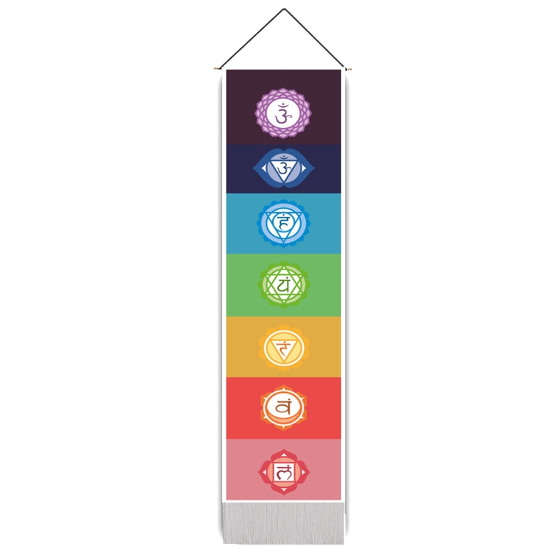 Buy wholesale Bwax-13 - Chakra Drop Banner - Rainbow 183x35cm - Sold in 1x unit/s per outer