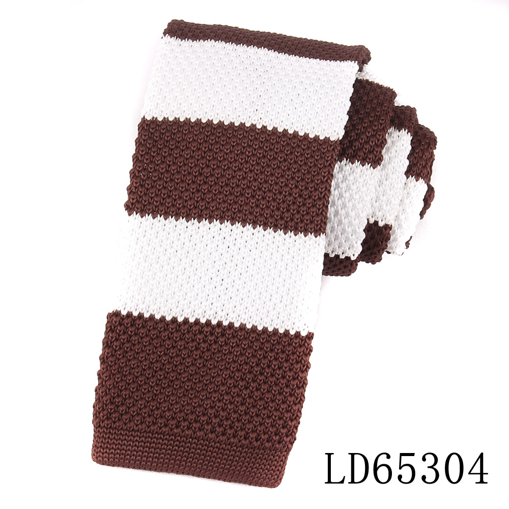Corbatas de punto a rayas para hombres y mujeres, corbatas delgadas informales para hombres, corbata de cuello de punto delgada para de boda, corbata estrecha marrón: Verde militar