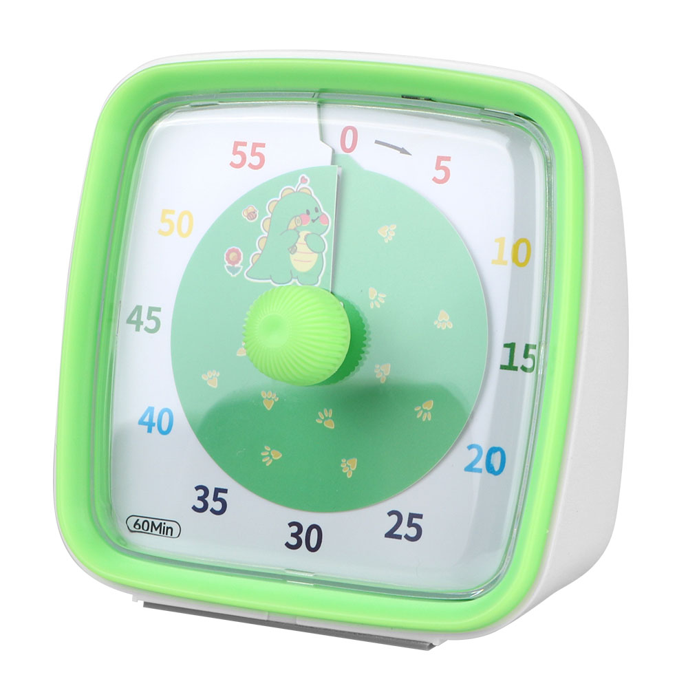 Zeit management Tool 60 Minuten ultra leise visuelle Timer Wecker Kinder Kinder Erinnerung Countdown Timer Nachtlicht: green
