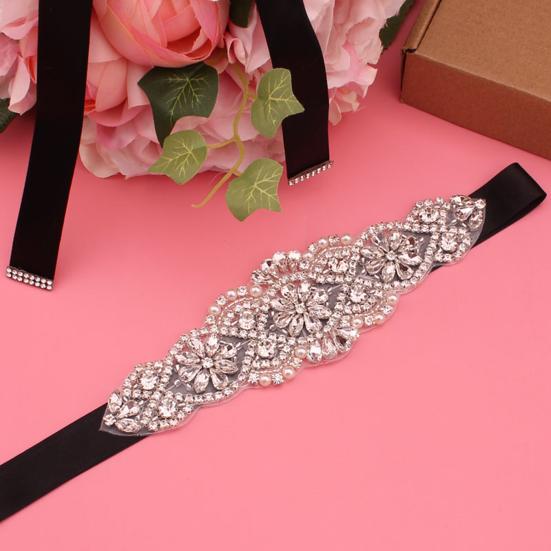 Cinto de casamento de cristal cetim strass vestido de festa cinto de fita de noiva acessórios de casamento de dama de honra
