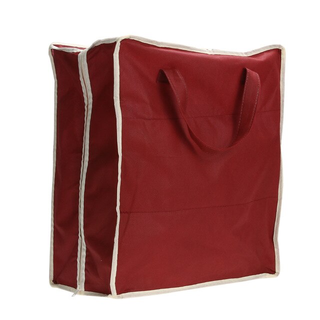 Non-Woven Fabric Shoe Bag Shoe Organizer Wardrobe Closet Organizer 6 Grids Shoe Storage Bags Shoe Rack Case For Travel Home: Burgundy