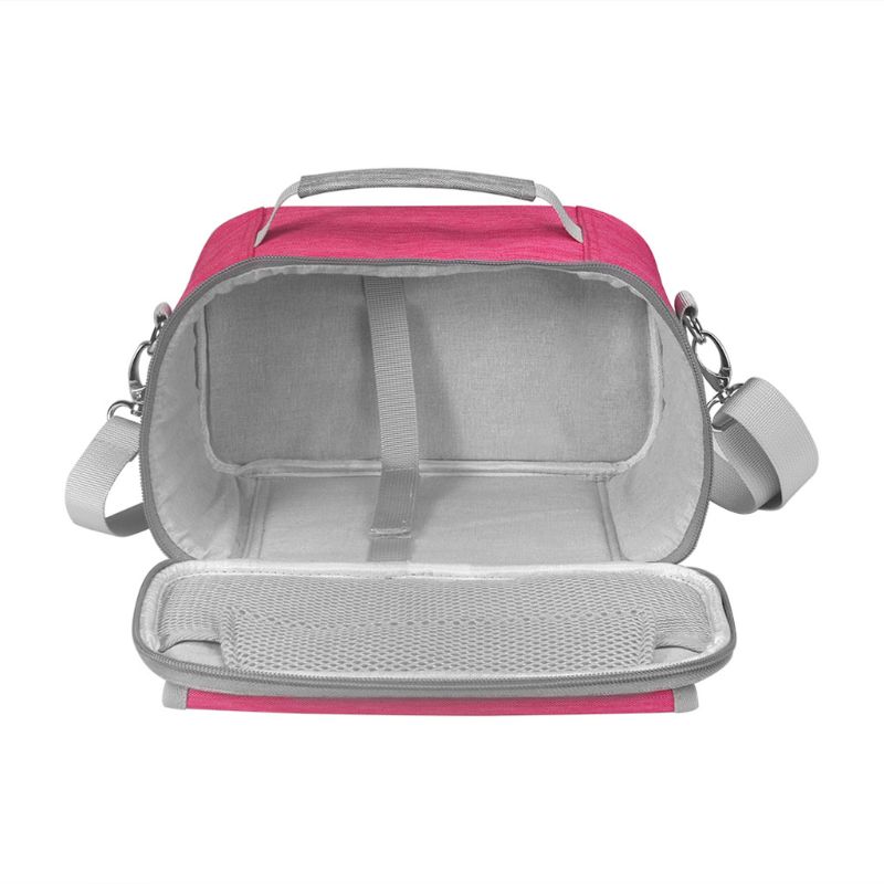 Bolsas portáteis carry caso caixa de armazenamento shulder saco com bolso para-cricut joy dropshipping: Rosa