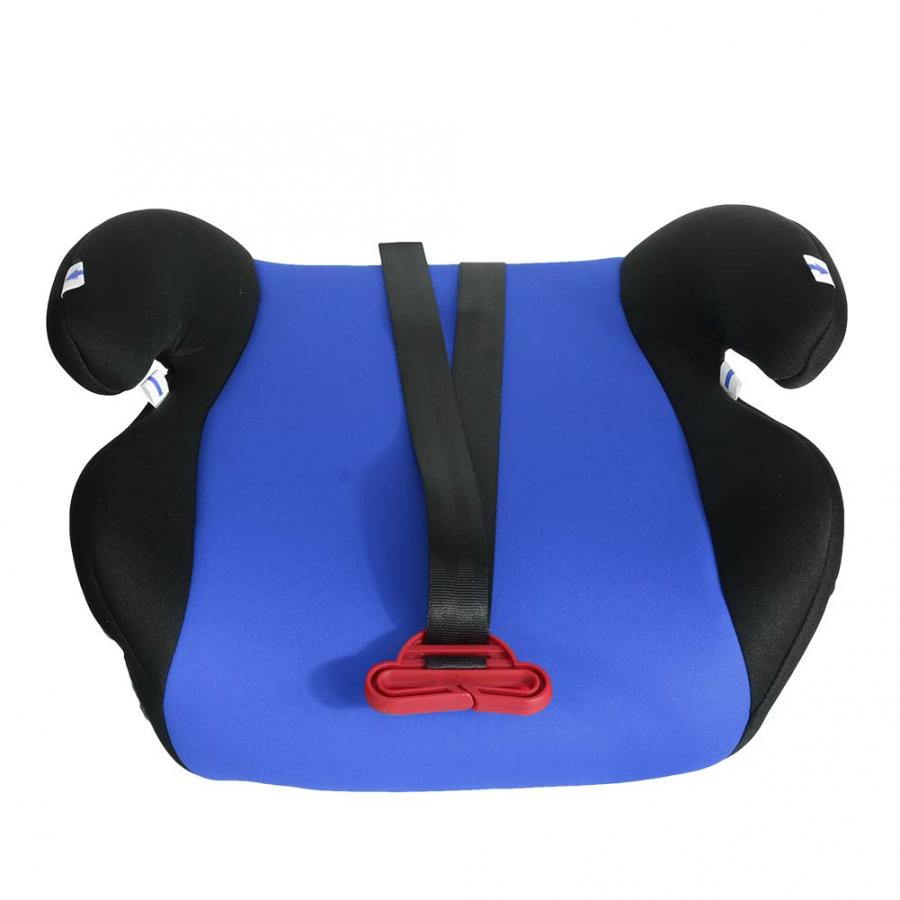 3-12Y Portable Baby Safety Car Seat Cushion With Buckles Thicken Sponge Car Booster Seats Travel Car Seat For 15kg-36kg Kids: Blue