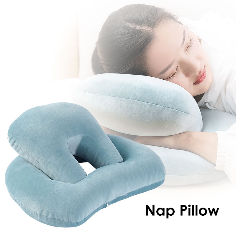 Almohada de espuma con memoria en forma de octopu-puff, almohada de escritorio para siesta, cojín para soporte de cuello, reposacabezas, viaje con reposabrazos, almohada para dormir de oficina