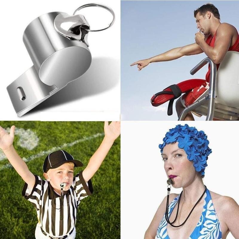 Metal Whistle Referee Sport Rugby Party Training School Survival Outdoor Steel Basketball Cheer Football U7D2
