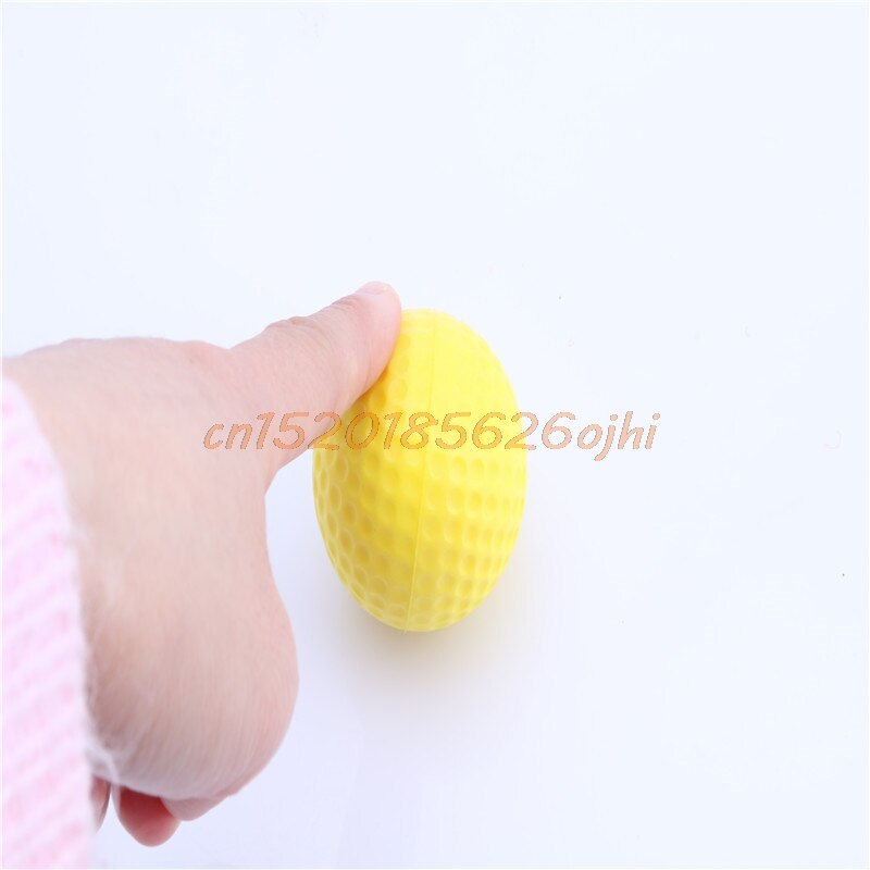 Træning øv golf elastik pu skum bolde gul 10 stk indendørs udendørs sport  #h030#