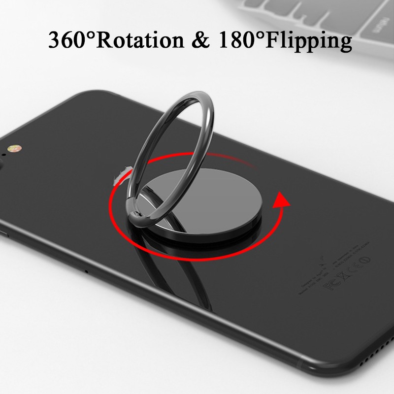 Spin Rotatable Thin Magnet Metal Finger Ring Phone Holder 360 Degree Rotatable Smartphone Socket For Magnetic Smartphone Stand