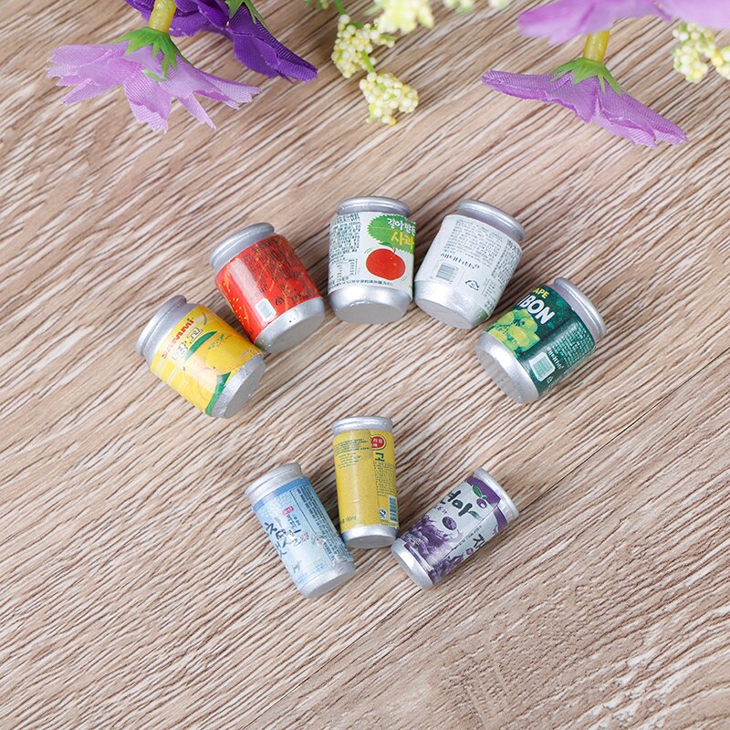 3/5Pcs Mini 1:12 1/12 Scale Canned Fruit Cans Miniature Food Play Kitchen Doll Food Accessories Toy Doll House Accessories