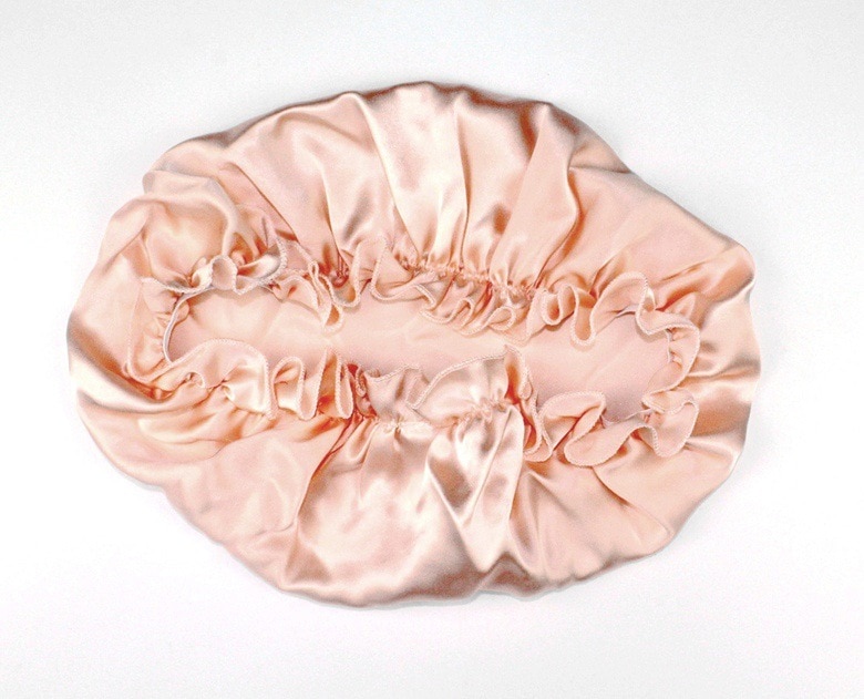 Yifei hårstyling ren silke sovehue kvinde hue sæt kasket 100%  morbær silke natkatte