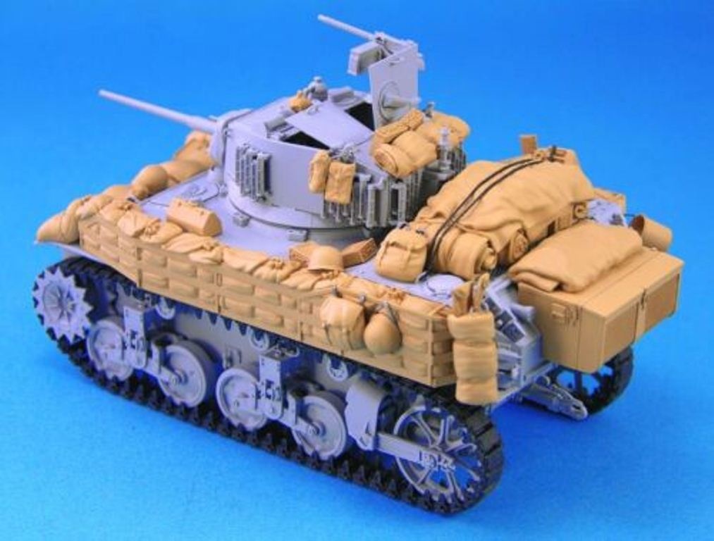 1:35 Scale Die-casting Resin Model Tank Accessories M5A1 Resin Package Modification 35990