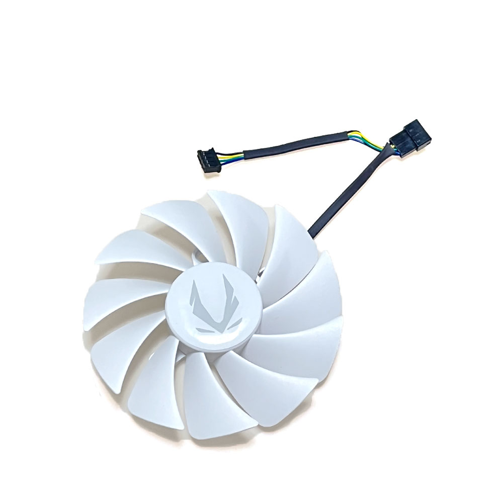 ventilador GPU blanco RTX 3060 AMP de 88MM/100MM, para Zotac RTX 3060 Ti, RTX 3060 AMP blanco, ventilador de refrigeración de tarjeta de vídeo RTX 3070 de doble borde: Blanco