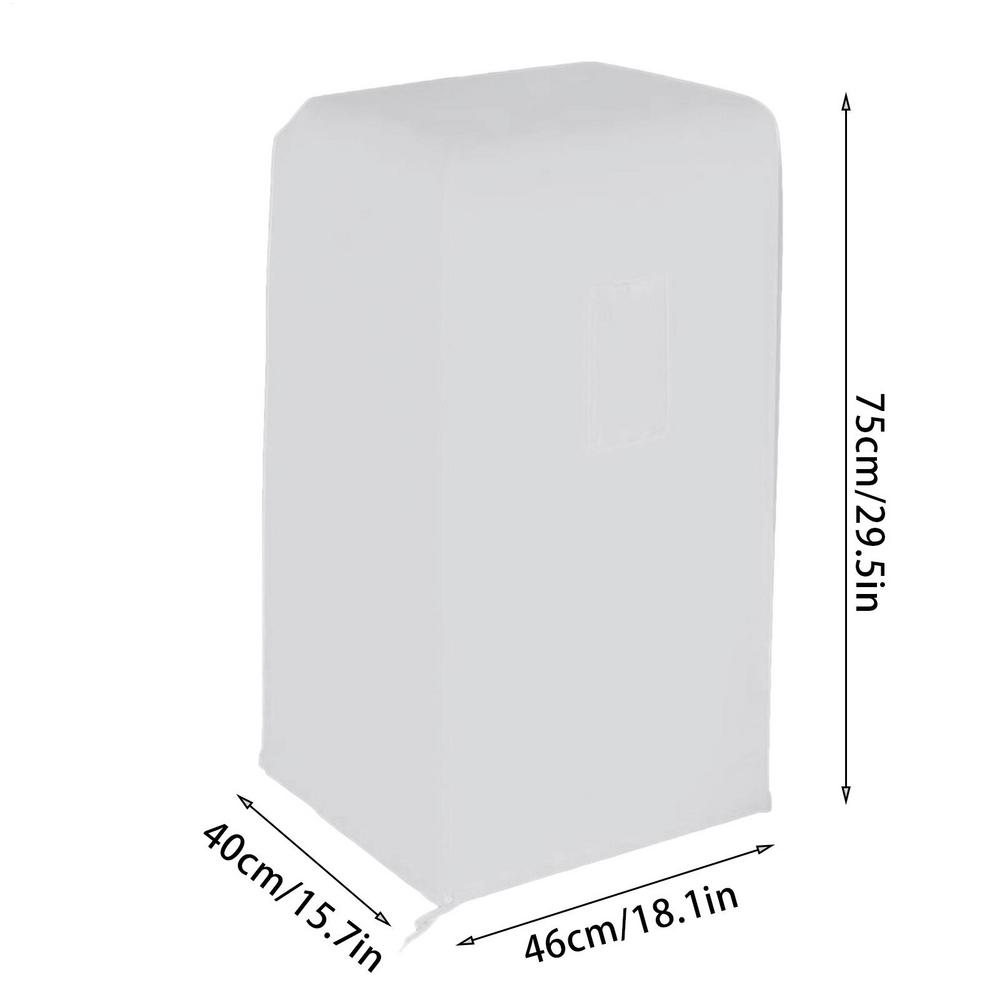 Cubierta de CA portátil, cubierta de aire acondicionado móvil a prueba de polvo, Protector impermeable de 15,7x18,1x29,5 pulgadas para compresor de condensador: Gris oscuro