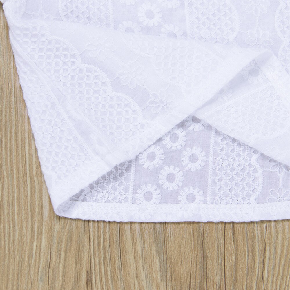 LONSANT toddler girl t shirts short sleeves t shirt first birthday girl clothing Solid Lace Midriff T-Shirt Tops Clothes