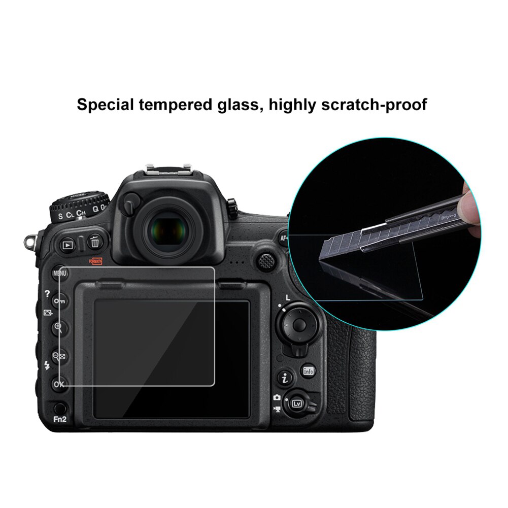 Lcd vakt til nikon  d7100/d7200/5300 kamera 9h overflate hardt herdet optisk glass hd ultra-tynn 9h lcd kamera skjermbeskytter