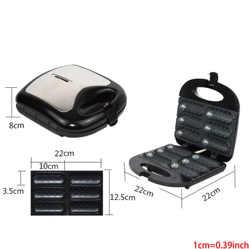 Electric Hotdog Baker Waffle Iron - Waffles on Stem, Waffle Sticks Dog Maker