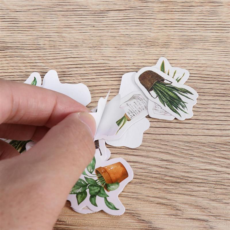 3PCS Scrapbooking Sticker Lovely Fresh Style Leaves Unique DIY Photo Album Decor Scrapbook Sticker for Album Diary DIY