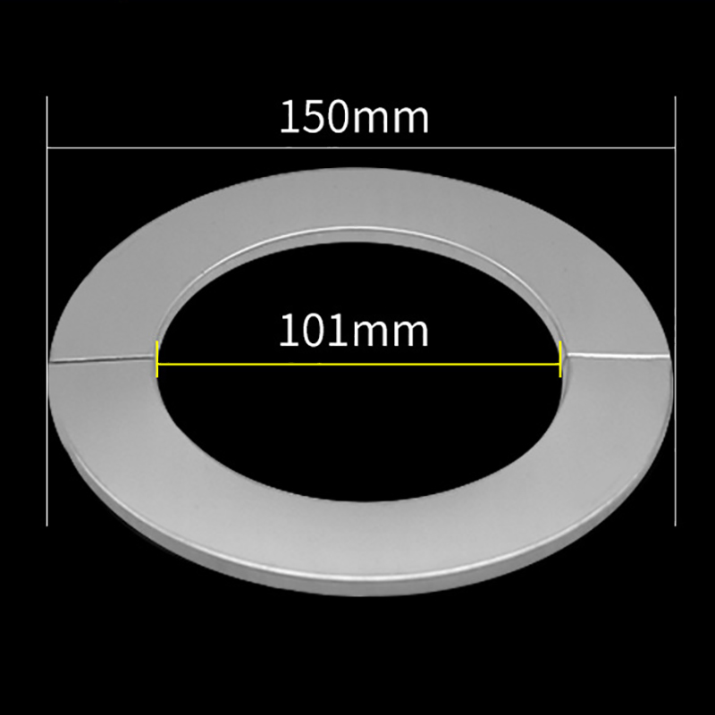 Stainless Steel Water Pipe Faucet Decorative Cover Self-Adhesive Cover Chrome Pipe Wall Covers Faucet Accessories: 150x101mm