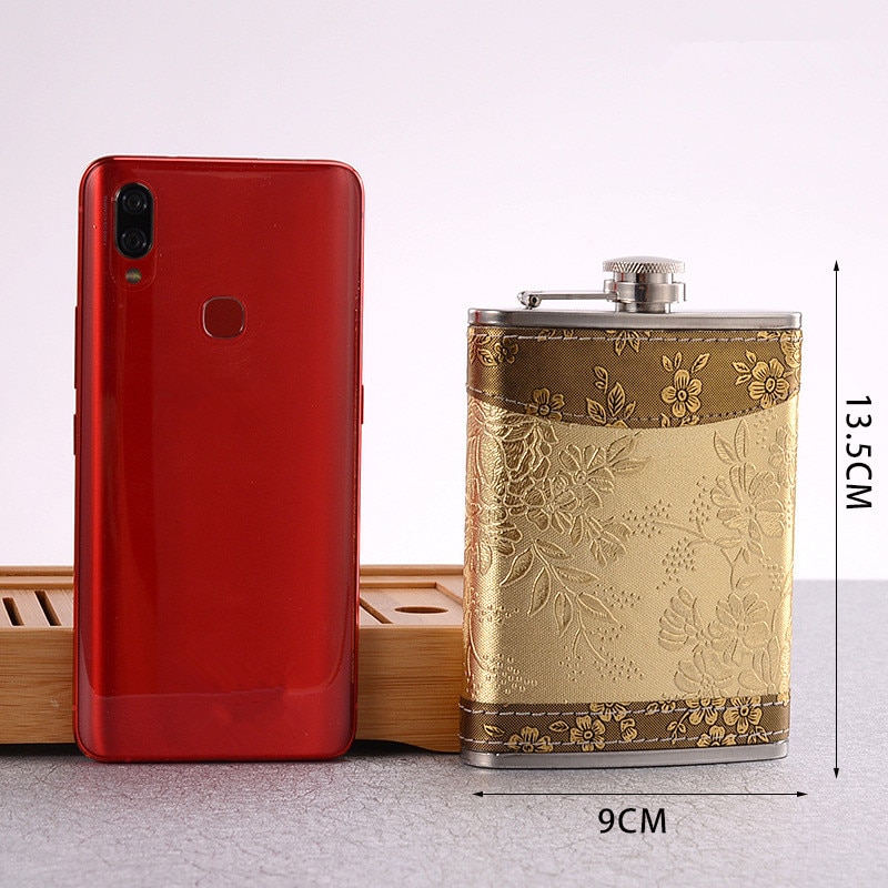7oz 8oz Portable Stainless Steel Hip Flask Russian Wine Mug Wisky Bottle Drinkware Alcohol Bottle #