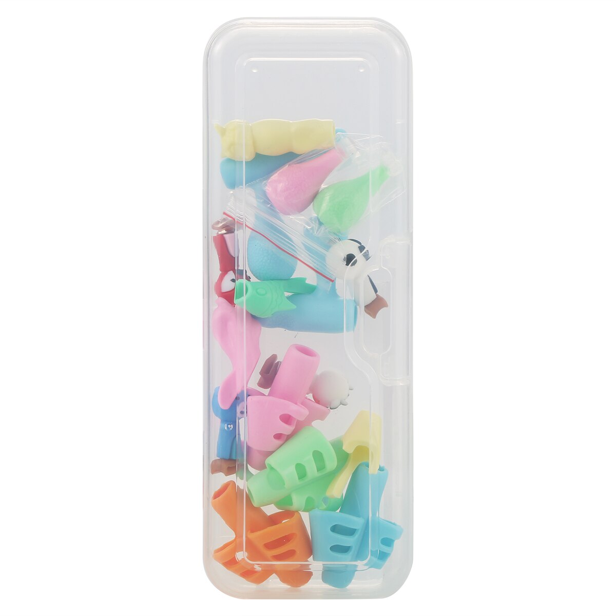 16 pièces/ensemble crayon poignées crayon casquettes enfants étudiants écriture aide poignée ensemble écriture Posture Correction outils porte-stylo