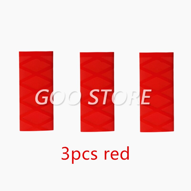 Raquetas de tenis de mesa, cinta con mango de sobregrip, Material Termocontraíble, juego de Ping Pong, empuñaduras de murciélago, accesorios de banda para el sudor, 3 piezas: 3pcs red