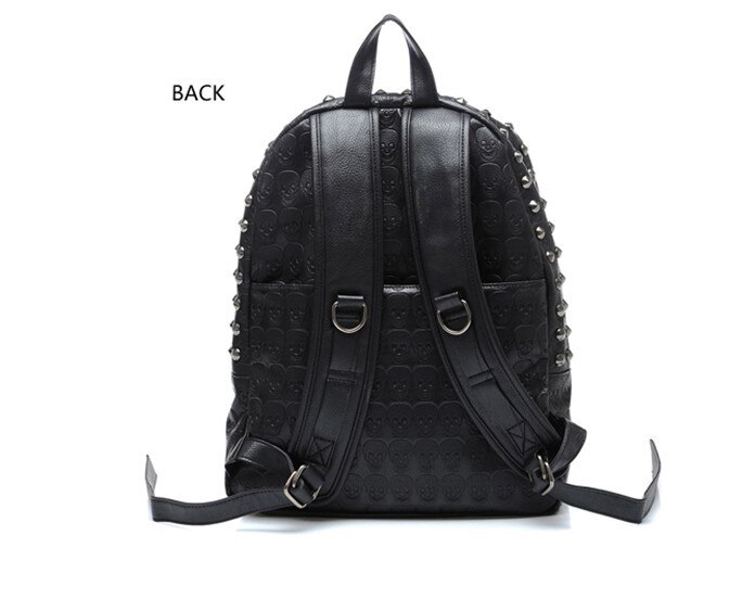 TEXU Dagelijks Rugzak Punk Schedel Imprint Rugzakken College School Tassen