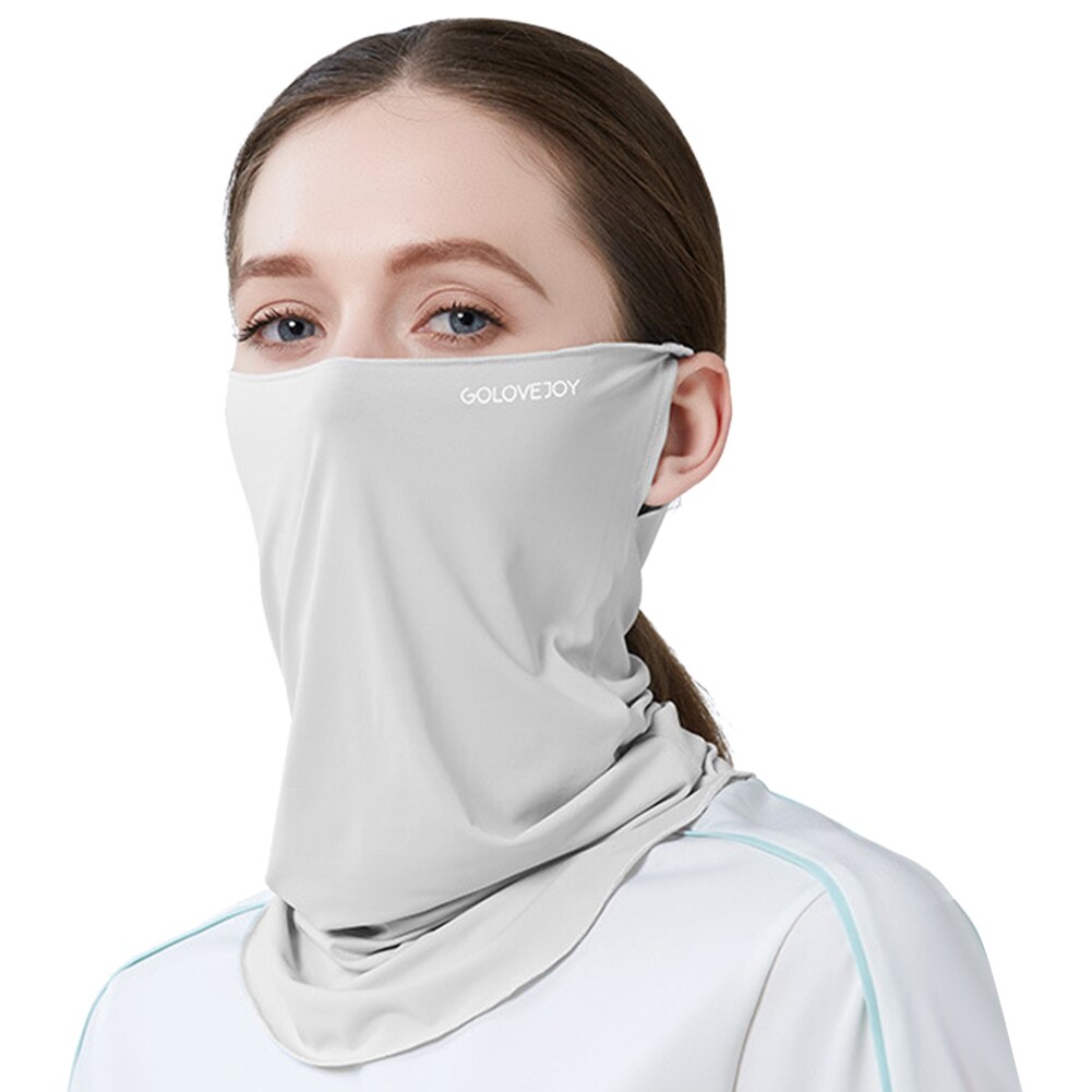 Sun Mask Female Neck Protection Sun Protection UV Protection Viscose Fiber Cold Feeling Hanging Ear Face Covering Mask Male TOA: LGY