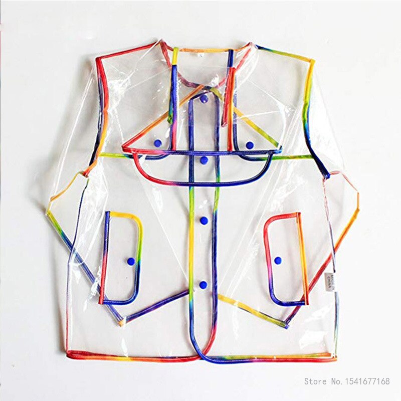 Kids Waterdicht Transparant Milieu Clear Eva Kinderen Hooded Regen Jas Voor Outdoor Regenkleding