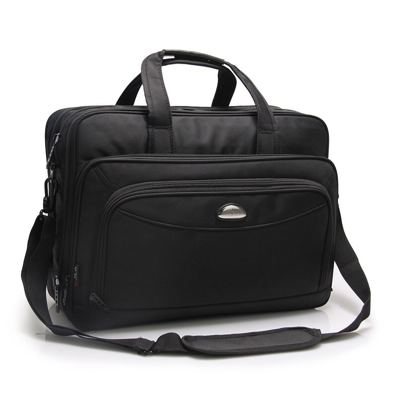 17 Inches Men&#39;s Briefcase Business Large Briefcases Waterproof Oxford Extensible Laptop Computer Bag