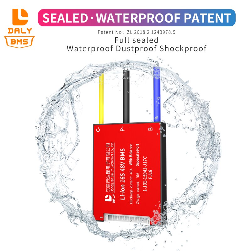 18650 Battery bms 16S 60V 20A 60A 150A 3.7V li-ion bms for lithium battery For Rechargeable Lithium With Separate Port Balance