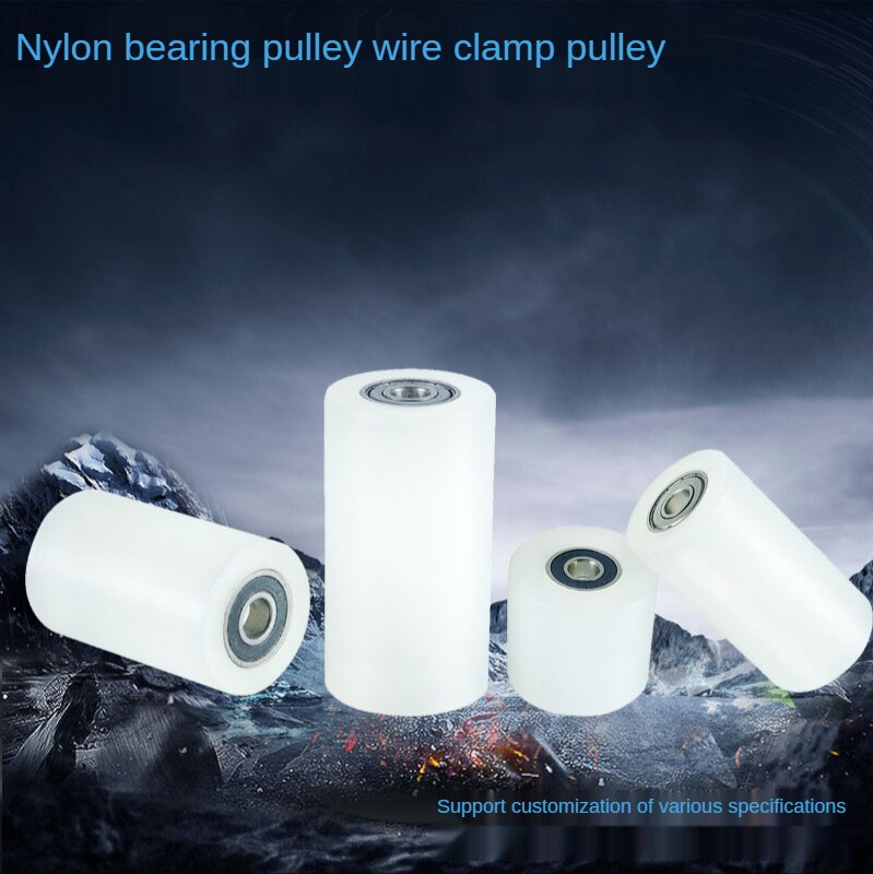 Nylon Lager Wiel/Katrol/Wielen, Schuifdeur Clip, Positionering Gids Spoor Wiel, Met Lager, stabiel, Duurzaam