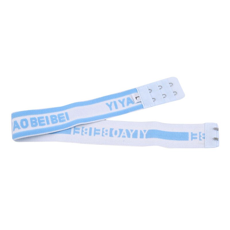 Adjustable Diaper Fixed Belt For Newborn Baby Boys Girls Cotton Soft Elastic Cartoon Nappy Belt Reusable Washable Cloth Buckle: Sky blue L