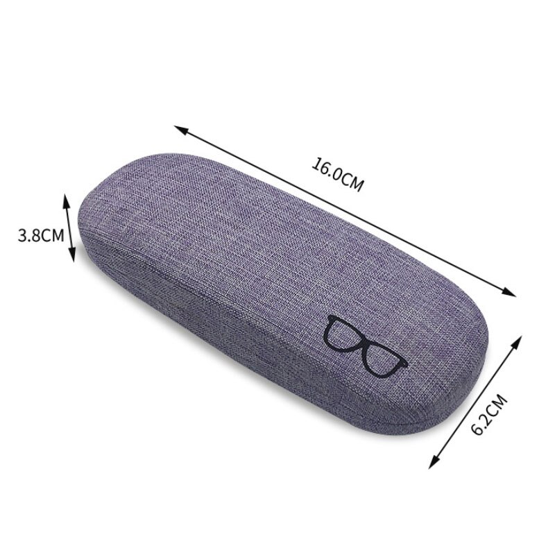 retro Brilleetui unisex - 16cm x 6.2cm x 3.8cm - eske fersk stil Beskyttende hard
