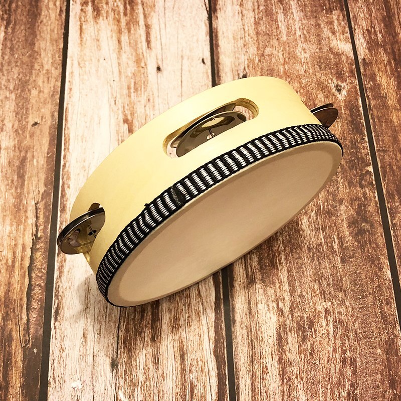 Pandereta de instrumentos musicales para niños, pandereta educativa redonda de percusión para , 6"
